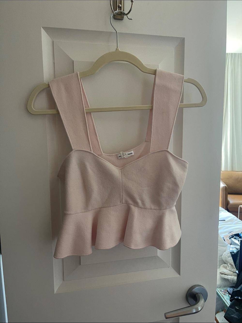 Club Monaco Soft Blush Peplum Camisole